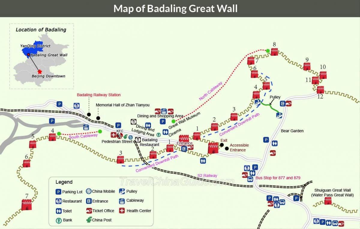 Beijing-marele zid hartă