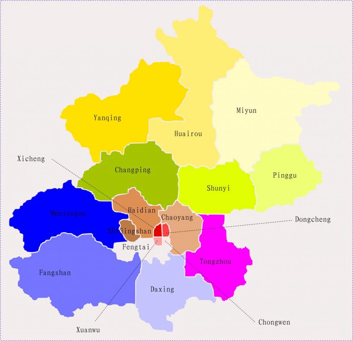 Peking, China hartă