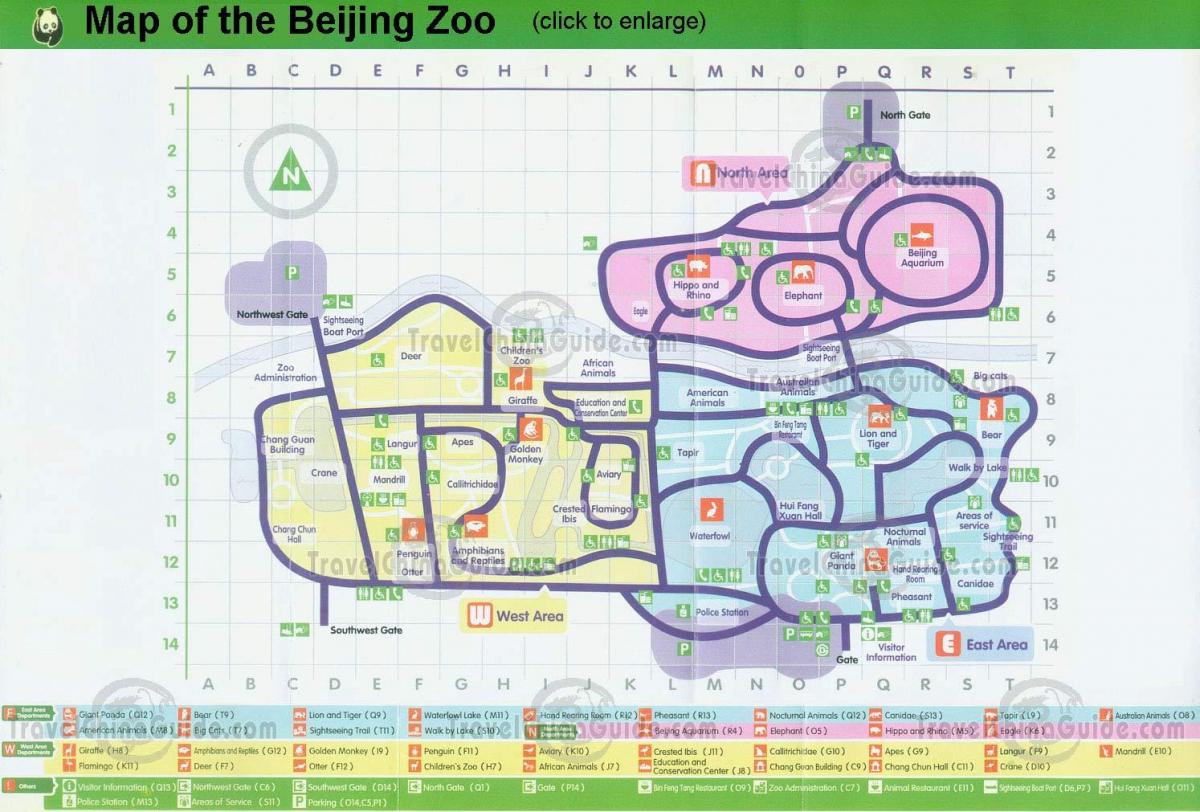 harta de Beijing zoo