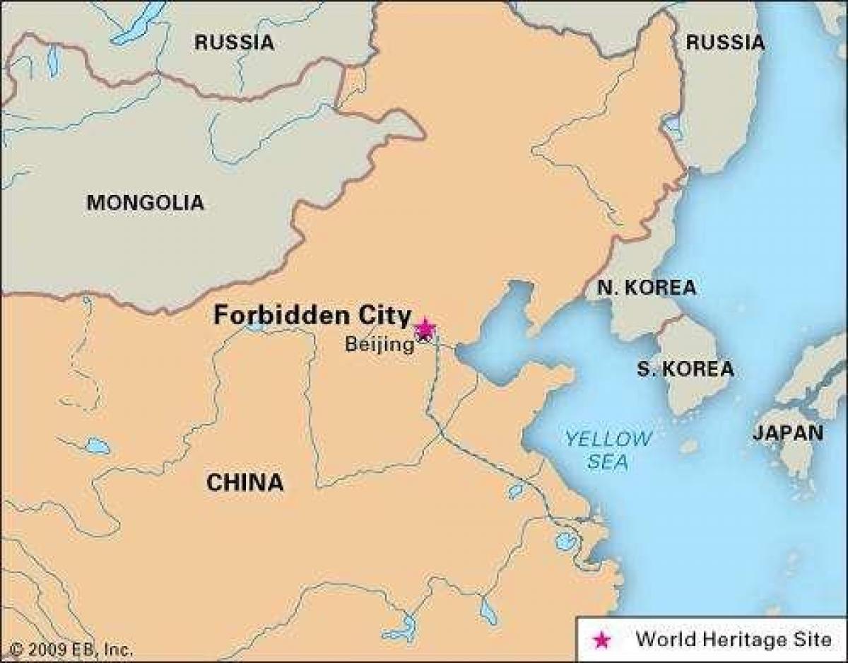 orașul interzis din China hartă