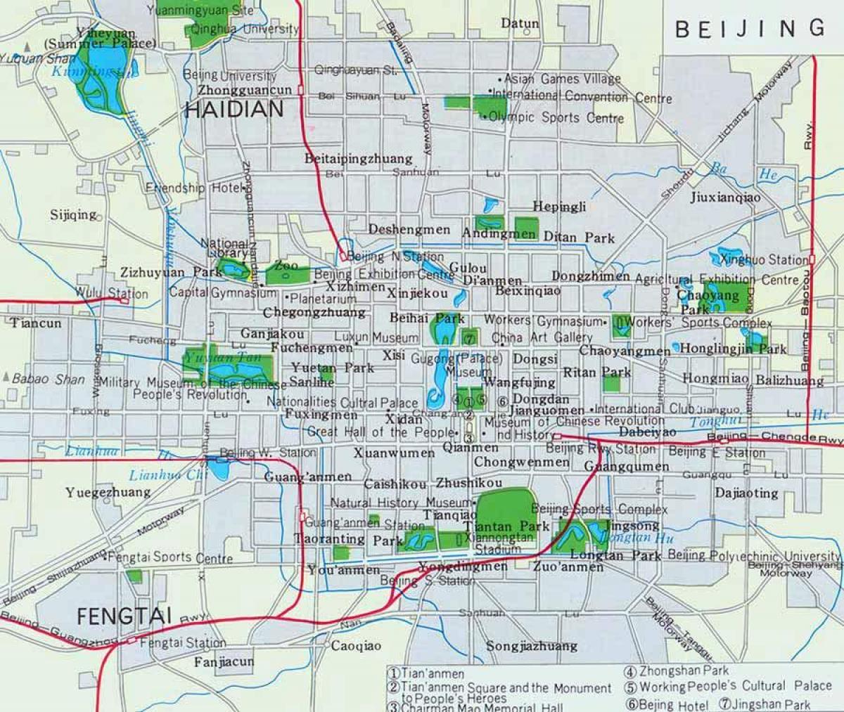 harta orasului Beijing