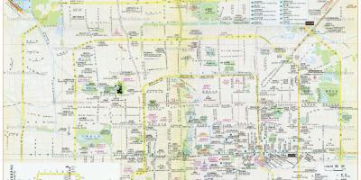 Centrul orașului Beijing arată hartă
