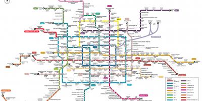 Harta de la Beijing stație de metrou