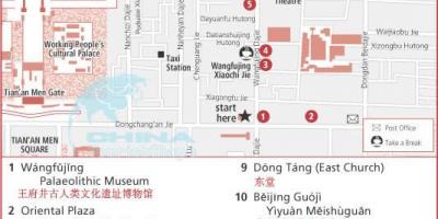 Wangfujing street arată hartă