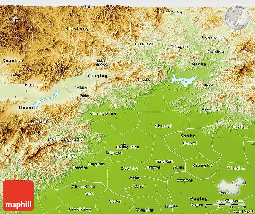 harta de la Beijing 3d