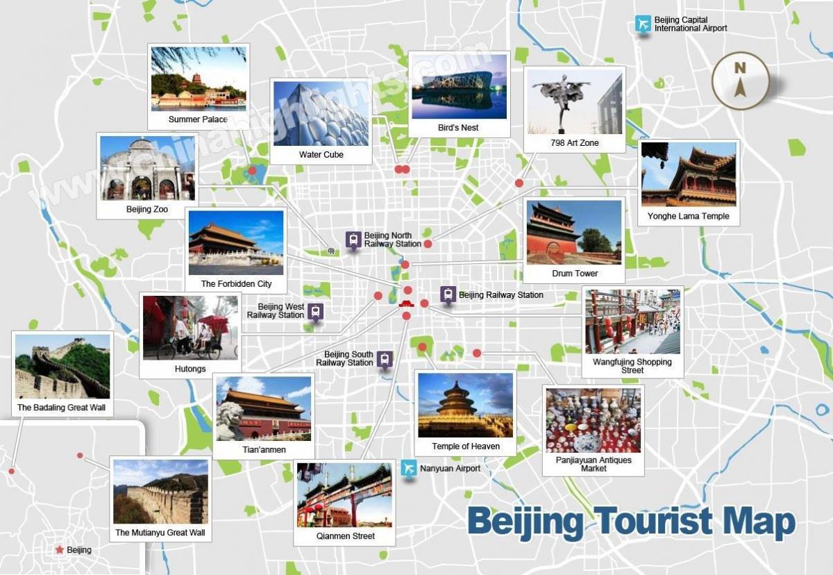 Beijing locuri de interes hartă