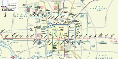 Beijing metrou hartă