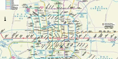 Beijing metrou hartă