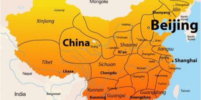 Peking pe harta