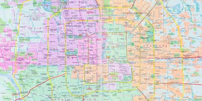 Harta de la Beijing pe strada