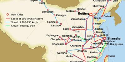 Shanghai tren glonț hartă
