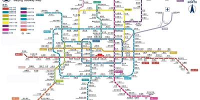 Beijing metrou hartă