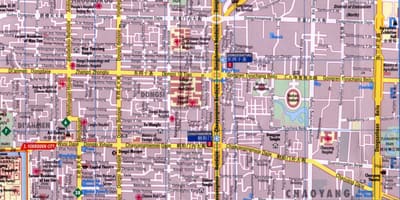 Districtul Chaoyang, Beijing arată hartă