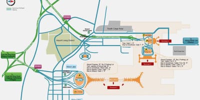 Beijing airport terminal hartă