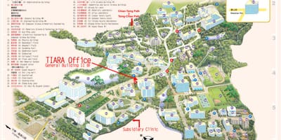 Universitatea Tsinghua campus hartă